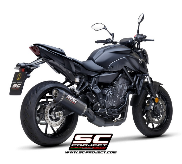 SC-Project Ολόσωμη Εξάτμιση (Full System) SC1-S Carbon Yamaha MT-07 2021-2024 | 2troxo.gr