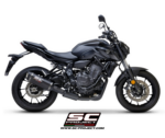 SC-Project Ολόσωμη Εξάτμιση (Full System) SC1-S Carbon Yamaha MT-07 2021-2024 | 2troxo.gr