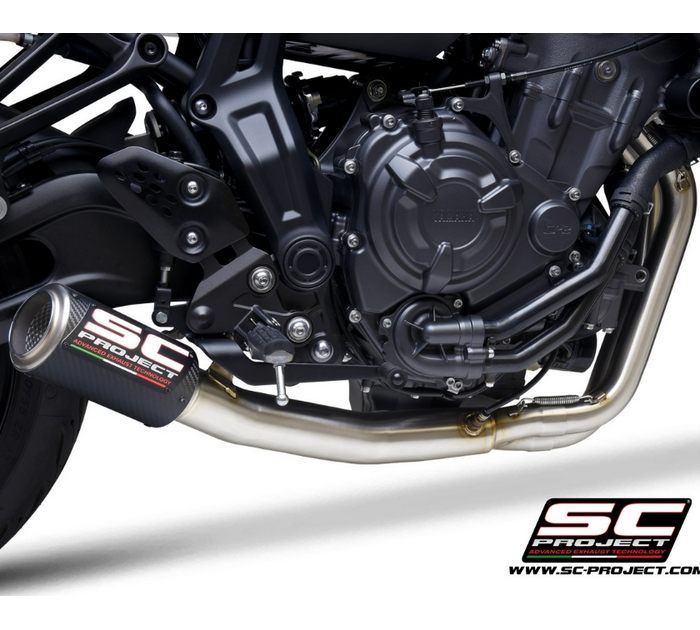 SC-Project Ολόσωμη Εξάτμιση (Full System) CR-T Carbon Yamaha MT-07 2021-2024 | 2troxo.gr