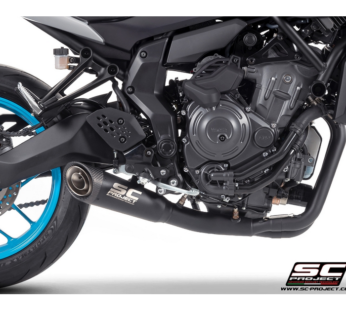 SC-Project Ολόσωμη Εξάτμιση (Full System) S1 Black Yamaha MT-07 2025-2026 | 2troxo.gr