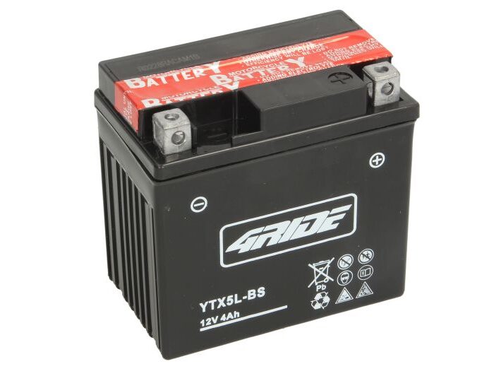 4RIDE Μπαταρία Μοτοσυκλέτας CB5L-B AGM 12V 5Ah
