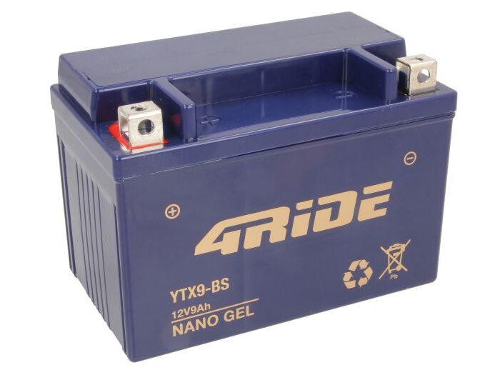 4RIDE YTX9-BS GEL Μπαταρία Μοτοσυκλέτας 12V 9Ah 145A CCA