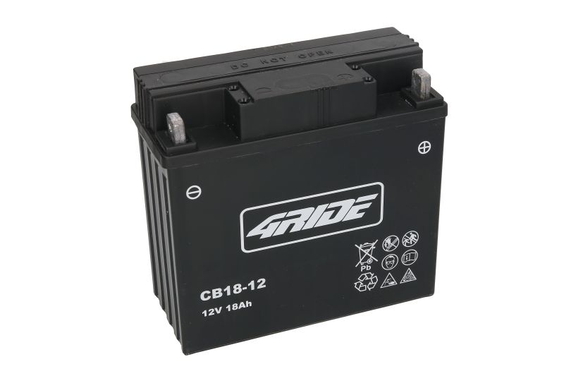 cvdvfxfqwlyqzbzylawg 4RIDE Μπαταρία Μοτοσυκλέτας CB18-12 AGM 12V 18Ah 235A CCA