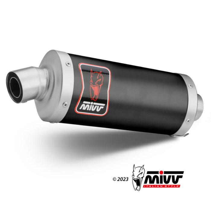 MIVV Εξάτμιση Dakar Black Inox για Kove 800X (2024-2026)