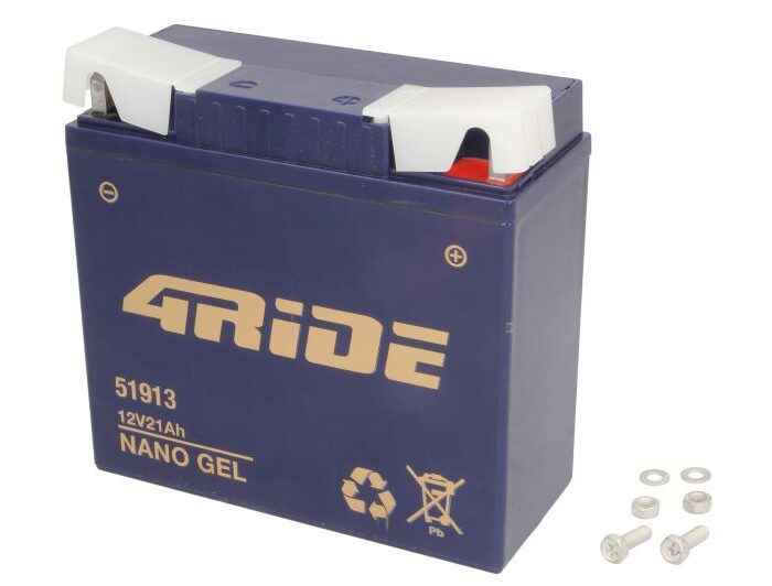 4RIDE Μπαταρία Μοτοσυκλέτας YTX20L-BS AGM 12V 18.9Ah 270A CCA