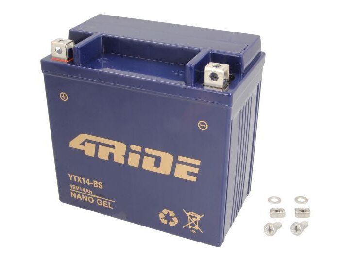 4RIDE Μπαταρία Μοτοσυκλέτας YT12B-BS AGM 12V 10Ah 180A CCA