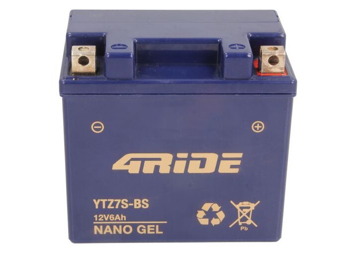 4RIDE Μπαταρία Μοτοσυκλέτας YTZ7S-BS GEL 12V 6Ah