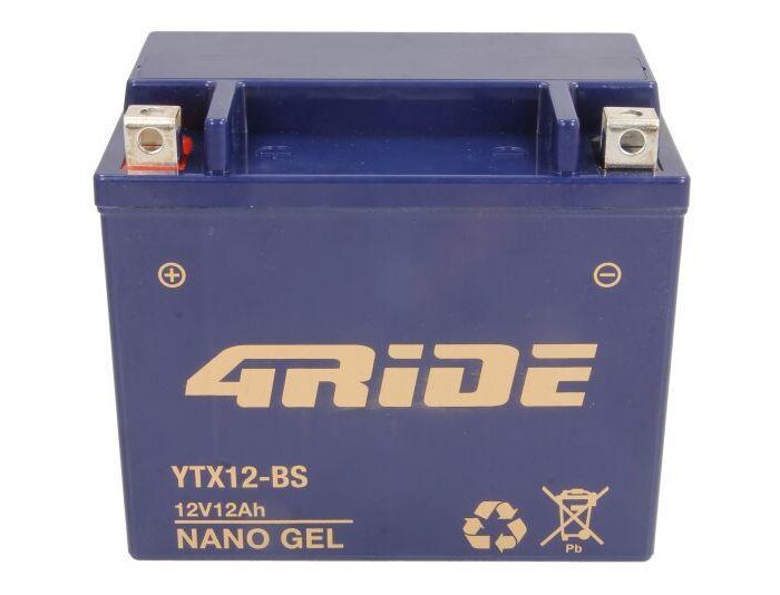 4Ride YTX12-BS GEL Μπαταρία Μοτοσυκλέτας 12V 12Ah