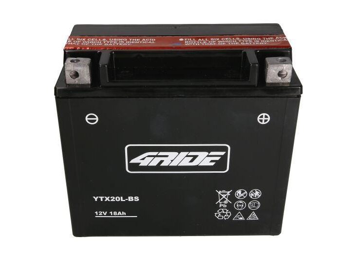 4RIDE Μπαταρία Μοτοσυκλέτας YTX20HL-BS GEL 12V 20Ah 175A CCA