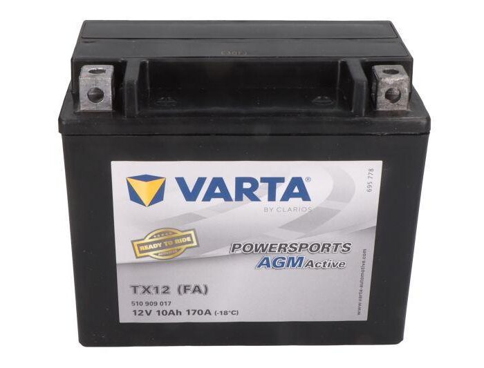 Varta YTX12-BS FUN READY Μπαταρία Μοτοσυκλέτας AGM 12V 10Ah