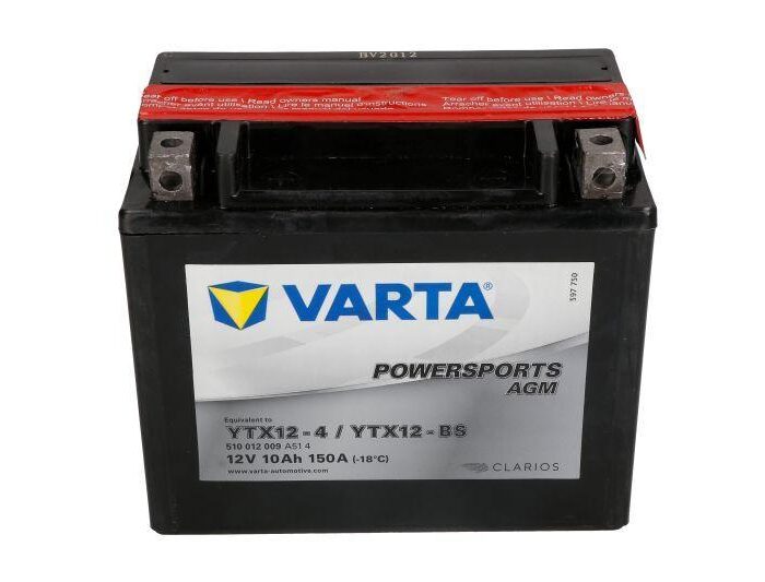 Varta YTX12-BS FUN Μπαταρία Μοτοσυκλέτας AGM 12V 10Ah