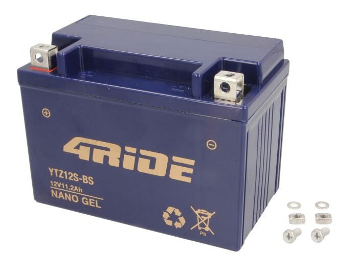 4RIDE Μπαταρία Μοτοσυκλέτας YTZ12S-BS GEL 12V 11.2Ah 170A