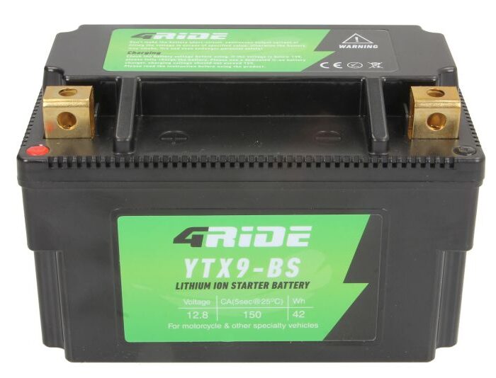 4RIDE Μπαταρία Μοτοσυκλέτας YTX9-BS Lithium (Li-Ion) 12V 160A CCA