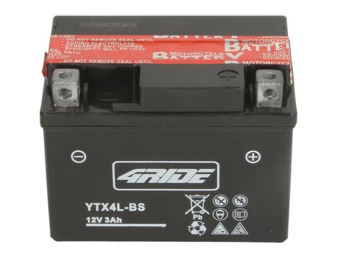 4RIDE Μπαταρία Μοτοσυκλέτας YTX5L-BS AGM 12V 4.2Ah