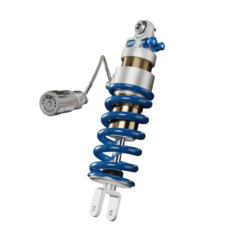 road2blue remote preload EMC Πίσω Αμορτισέρ ROAD 2 με Υδραυλική Προφόρτιση Remote για Suzuki DL650 V-Strom (2004-2016)