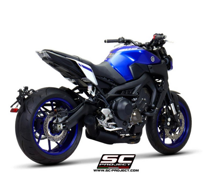 SC-Project Ολόσωμη Εξάτμιση (Full System) STR-1 Black Yamaha MT-09 2021-2023 Euro 5 | 2troxo.gr