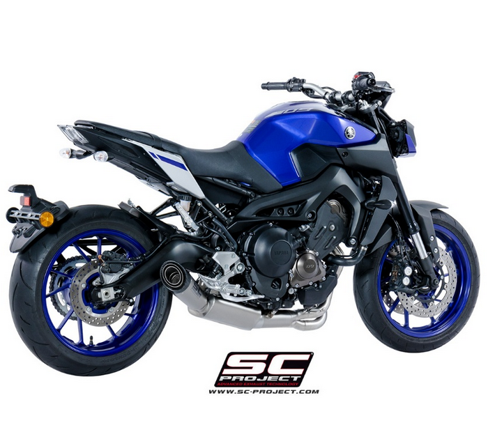 SC-Project Ολόσωμη Εξάτμιση (Full System) S1 Titanium Black Yamaha MT-09 2017-2020 Euro 4 | 2troxo.gr