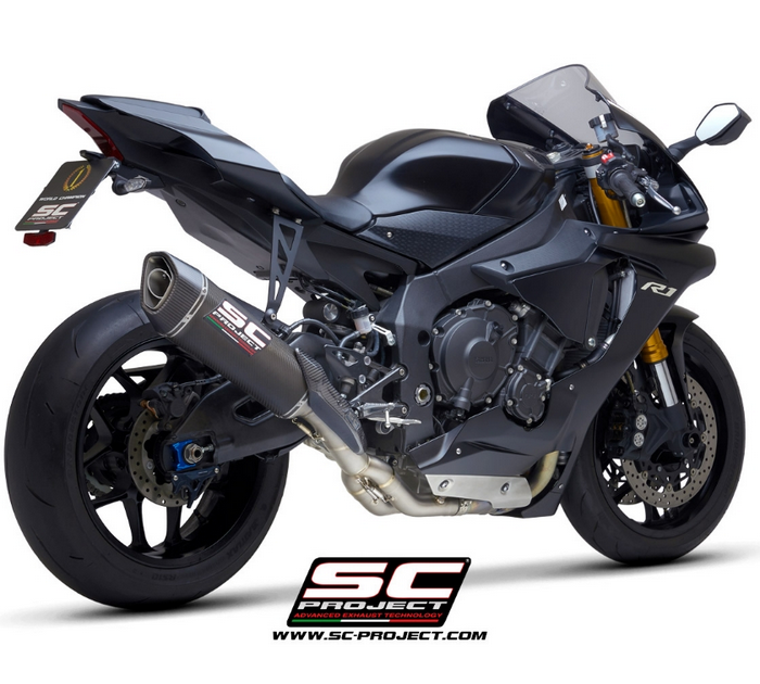 SC-Project Εξάτμιση SC1-R Carbon 350mm Yamaha YZF R1 Race 2026
