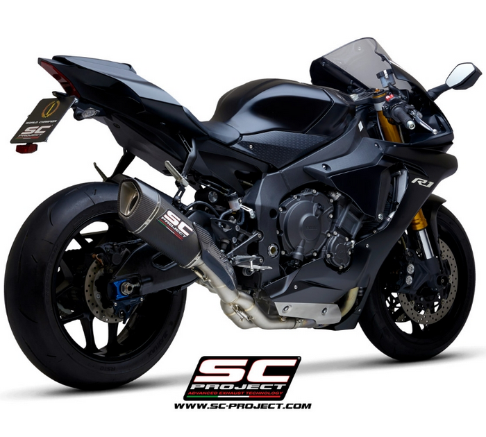 SC-Project Εξάτμιση SC1-R Carbon Yamaha YZF R1 2015-2016 (με λαιμό εξάτμισης DE-CAT)