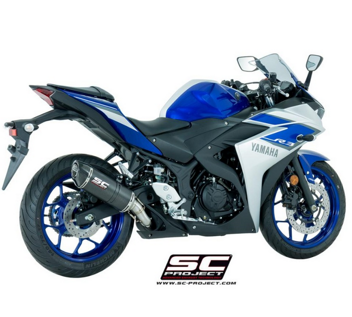SC-Project Εξάτμιση Oval Carbon Yamaha YZF R3 2015-2017