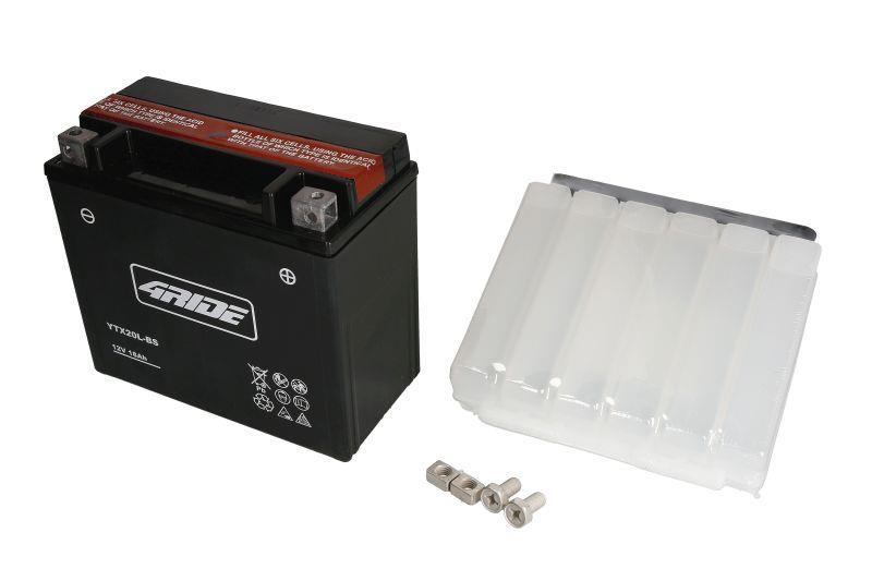 steufvnutfxeicsk7vz8 4RIDE Μπαταρία Μοτοσυκλέτας YTX20L-BS AGM 12V 18.9Ah 270A CCA