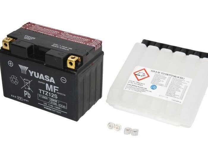 YUASA Μπαταρία Μοτοσυκλέτας TTZ12S-BS AGM 12V 11Ah