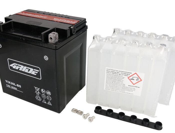 4RIDE Μπαταρία Μοτοσυκλέτας YIX30L-BS AGM 12V 28Ah 385A CCA
