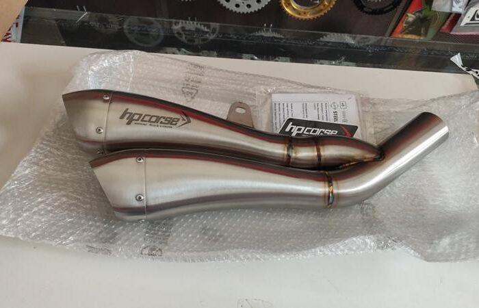 HP CORSE Εξάτμιση Διπλά Τελικά HYDROFORM SATIN Ducati Diavel 2011-2016 Evolution Line