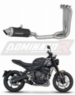 DOMINATOR Ολόσωμη εξάτμιση (Full System) GPF BLACK Triumph Trident 660 / Tiger Sport 660 2021-2024