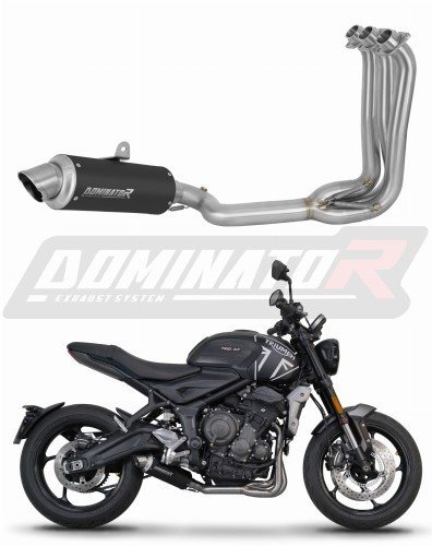 DOMINATOR Ολόσωμη εξάτμιση (Full System) GPF BLACK Triumph Trident 660 / Tiger Sport 660 2021-2024