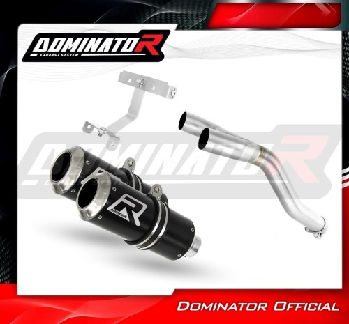 DOMINATOR Εξάτμιση GP BLACK για Yamaha FZ6 Fazer 600 S1 2004-2010