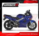 DOMINATOR Εξάτμιση HP6 BLACK για Honda VFR 800 Fi 1998-2001