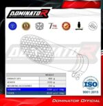 DOMINATOR Ολόσωμη Εξάτμιση (Full System) για CF MOTO 675 NK 2024-2026 S6 BLACK