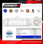 DOMINATOR Ολόσωμη Εξάτμιση (Full System) για CF MOTO 675 NK 2024-2026 HP8 BLACK