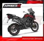 DOMINATOR Εξάτμιση P7 BLACK για Triumph Tiger 800 XCA 2018-2020
