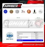 DOMINATOR Εξάτμιση P7 για Triumph Tiger 800 XCA 2018-2020