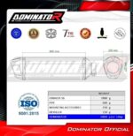 DOMINATOR Εξάτμιση HP6 Titanium για Honda VFR 800 Fi 1998-2001