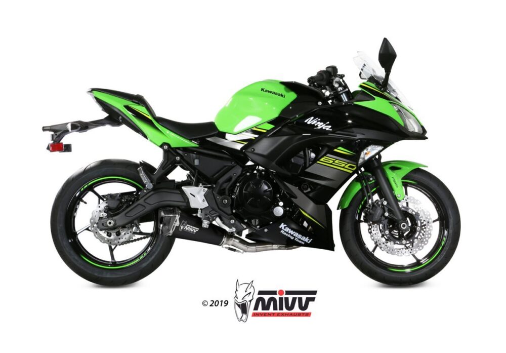 MIVV Ολόσωμη εξάτμιση (Full System) MK3 Carbon Kawasaki Z650 / Ninja 650 2017-2023 (K.044.SM3C)