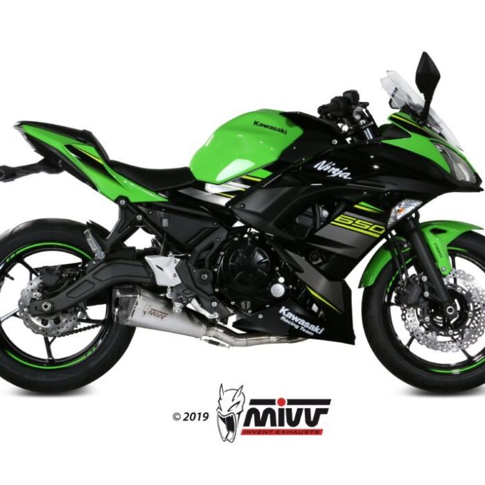 MIVV Ολόσωμη εξάτμιση (Full System) DELTA RACE Black Kawasaki Z650 / Ninja 650 2017-2023 (K.044.LDRB)