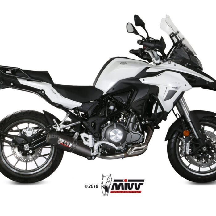 MIVV Εξάτμιση Benelli TRK 502 2017-2024 Oval Carbon Slip-On