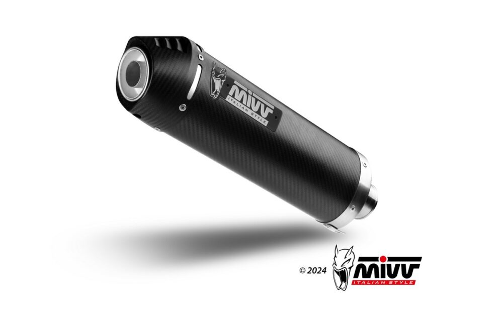 MIVV Εξάτμιση Benelli TRK 502 2017-2024 Oval Carbon Slip-On - Image 5