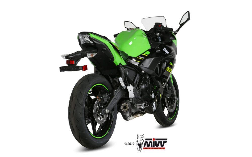 MIVV Ολόσωμη εξάτμιση (Full System) OVAL Carbon Kawasaki Ninja 650 / Z650 2017-2023 (K.044.L3C)