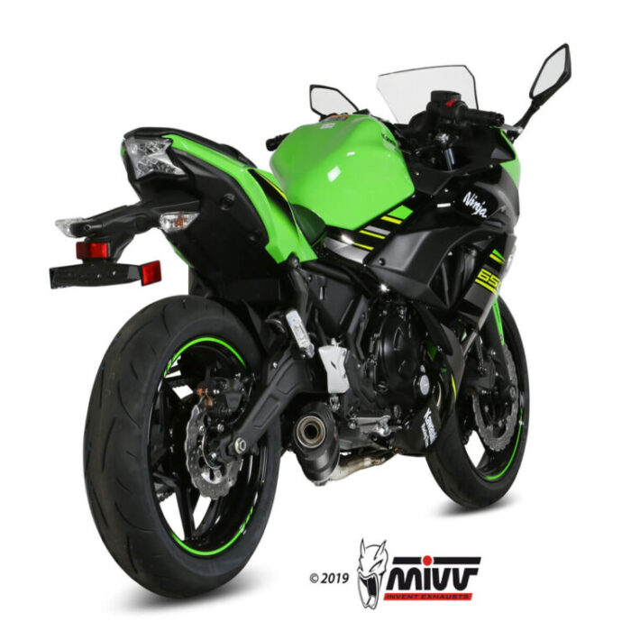MIVV Ολόσωμη εξάτμιση (Full System) OVAL Carbon Kawasaki Ninja 650 / Z650 2017-2023 (K.044.L3C)