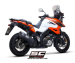 SC-Project Εξάτμιση Adventure Titanium Matt Black Suzuki V-Strom 1050 XT 2020-2025 Slip-On S21A-86MB
