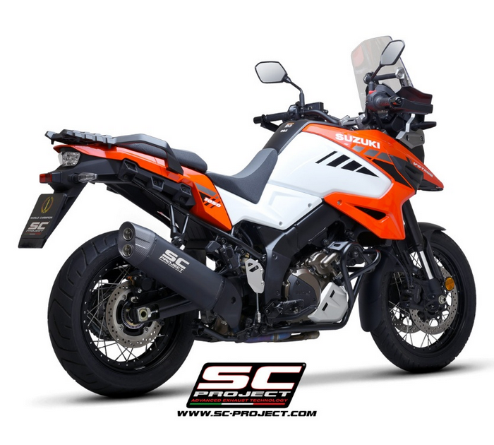 SC-Project Εξάτμιση Adventure Titanium Matt Black Suzuki V-Strom 1050 XT 2020-2025 Slip-On S21A-86MB