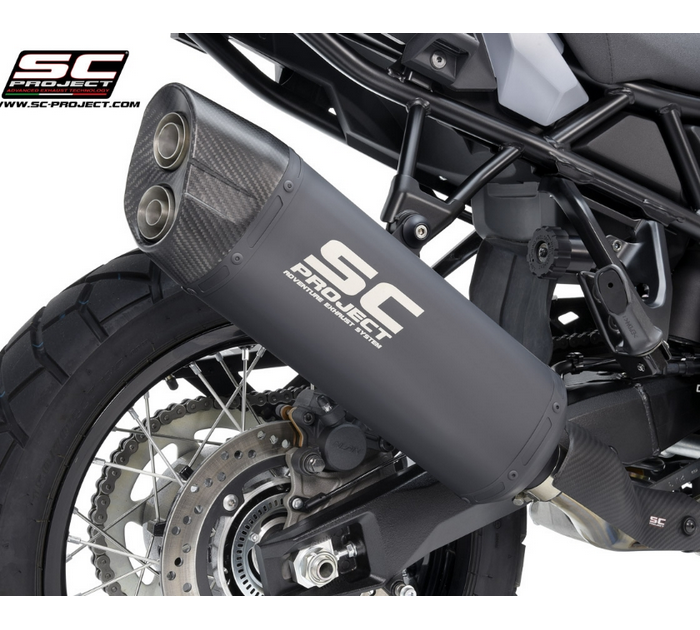 SC-Project Εξάτμιση Adventure Titanium Matt Black Suzuki V-Strom 800DE / 800SE 2023-2025 Slip-On S22A-85MB