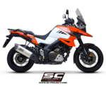 SC-Project Εξάτμιση Adventure Titanium Matt Black Suzuki V-Strom 1050 XT 2020-2025 Slip-On S21A-86MB
