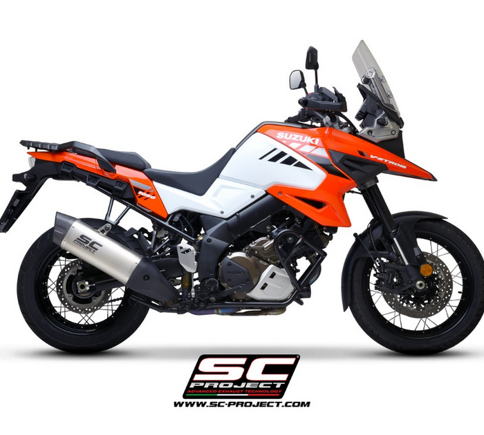 SC-Project Εξάτμιση Adventure Titanium Matt Black Suzuki V-Strom 1050 XT 2020-2025 Slip-On S21A-86MB