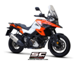 SC-Project Εξάτμιση Adventure Titanium Matt Black Suzuki V-Strom 1050 XT 2020-2025 Slip-On S21A-86MB