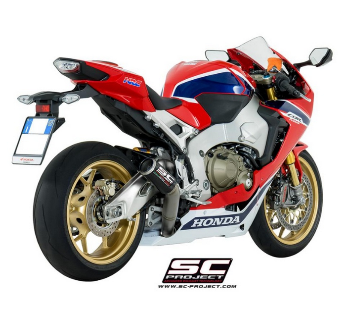 SC-Project Εξάτμιση CR-T Carbon High Mount με Σίτα Honda CBR1000RR 2017-2019 SP SP2 (H15A-HT36CR)
